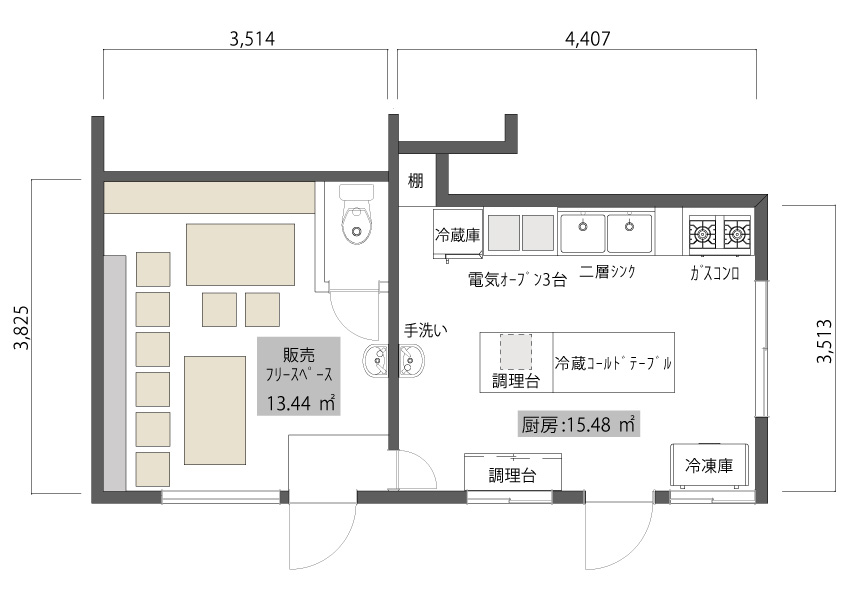 TPKの間取り図